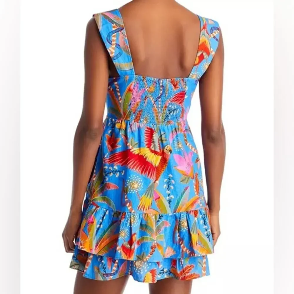 FARM RIO Macaw Party Mini Dress Size XL Excellent Condition! - Picture 3 of 9